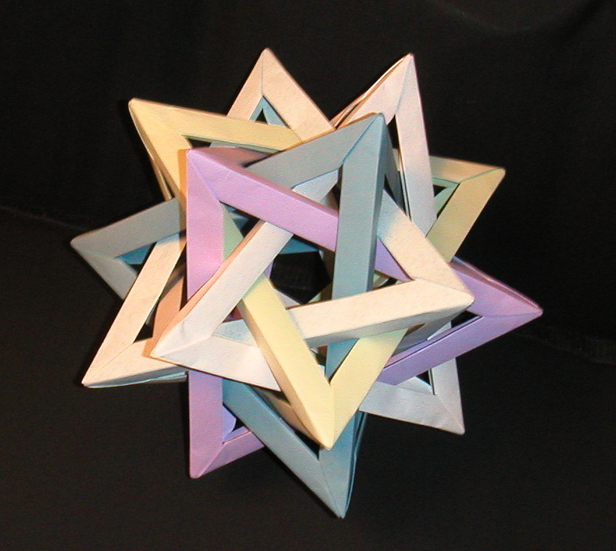 five intersecting tetrahedra